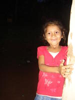 Smiling girl posing for a picture, El Barrigón, Panama