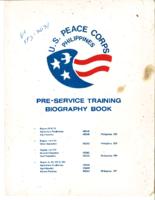 Peace Corps Philippines pre-service training biography book, 1987