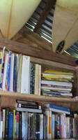 Bookshelf at la Casa de Chotri in Bocas del Toro, Panama 