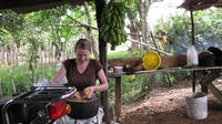 Rachel Teter helps prepare bollo for her host family, El Plátano, Panama