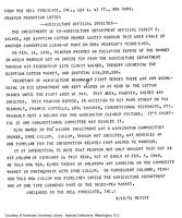 Agriculture official indicted : Pearson promotion letter (August 19, 1952)