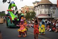 Characters in the World According to Goofy Parade in Disneyland, Anaheim, California