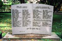 Memorial to Jewish community murdered, assassinated, and prisoners sent to Bolzano Concentration Camp, Merano, Italy
