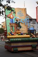 Close-up of World According to Goofy Parade float in Disneyland, Anaheim, California