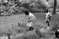 Children playing in field at the Potomac School as part of the Adams-Morgan Community Council's Potomac Summer Project, McLean, Virginia