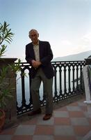 Herb Striner overlooking the ocean, Sorrento, Italy