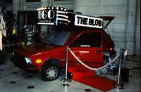 Yugo theater car at Yugo Next exhibition in Union Station, Washington, D.C.