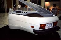 Rear view of "89 keys" car at Yugo Next exhibition in Union Station, Washington, D.C.