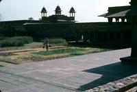 Indian worker in a garden at Fatehpur Sikri, India (Summer 1978)