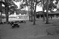 Bumper car pavilion and picnic area at Glen Echo Park, Glen Echo, Maryland
