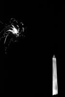 Fireworks going off over the Washington Monument, Washington, D.C.
