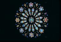 Stained glass rose window in the Washington National Cathedral (1977) (2)