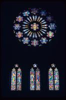 Alternate view of the rose window at the Washington National Cathedral, Washington, D.C.