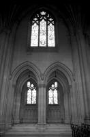 Arches and stained glass windows in the Washington National Cathedral (1977)