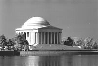 View of Jefferson Memorial across Tidal Basin on the National Mall, Washington, D.C.