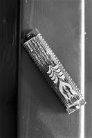Alternate view of a decorative mezuzah in the Embassy of Israel, Washington, D.C.