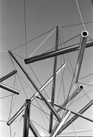 Alternate close-up view of a portion of a Kenneth Snelson sculpture