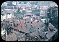 Aerial view of rooftops, Berne, Switzerland