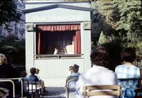 Puppet show in a park near the Champs-Elysees, Paris, France (August, 1960)