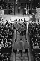 Choir procession at the Washington National Cathedral (1977)