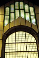 Stained glass window, Museo Universitario del Chopo or Crystal Palace, Mexico City, Mexico
