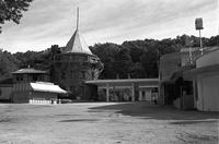 Alternate view of the Candy Corner building and other buildings on the Glen Echo Park grounds, Glen Echo, Maryland