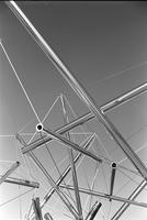 Alternate partial view of a Kenneth Snelson sculpture