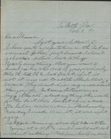 Letter from Spencer Mussey to General R.D. Mussey, February 3, 1891