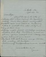 Letter from Spencer Mussey to General R.D. Mussey, September 22, 1890
