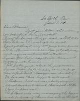 Letter from Spencer Mussey to Mrs. R.D. Mussey, January 7, 1891